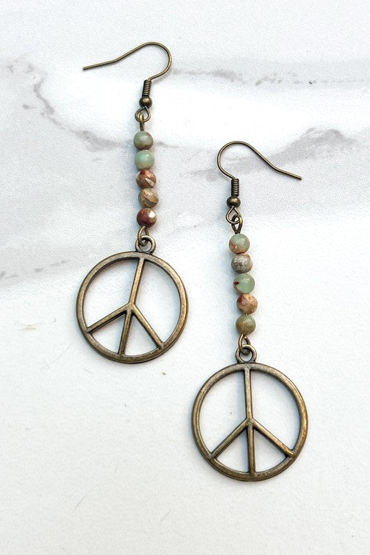 Peace Earrings – Blue Hydrangea Boutique