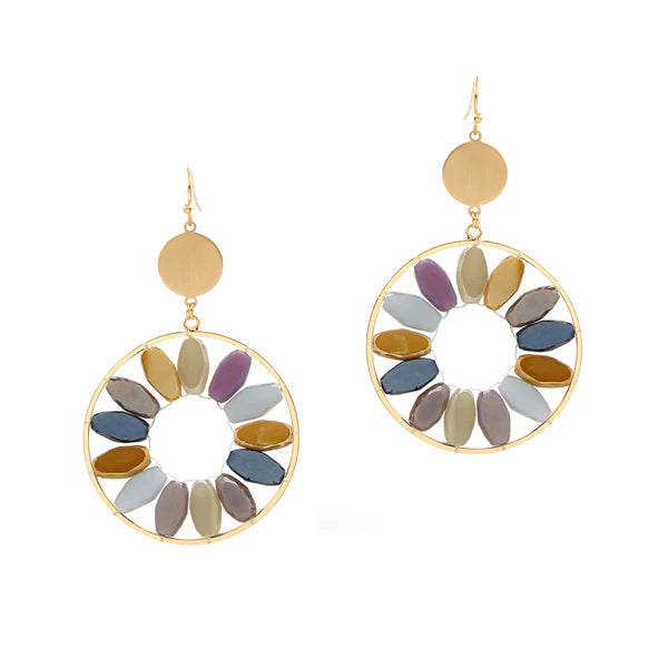 Multi Oval Earring