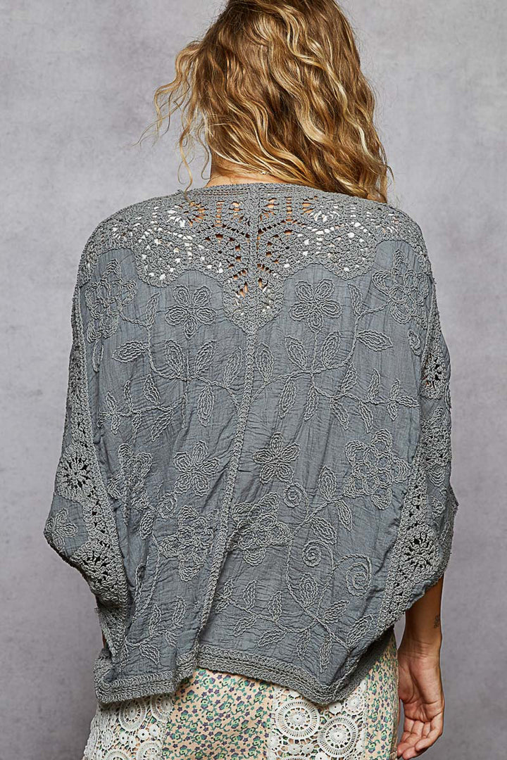 Pol Boho Stitch Cardigan