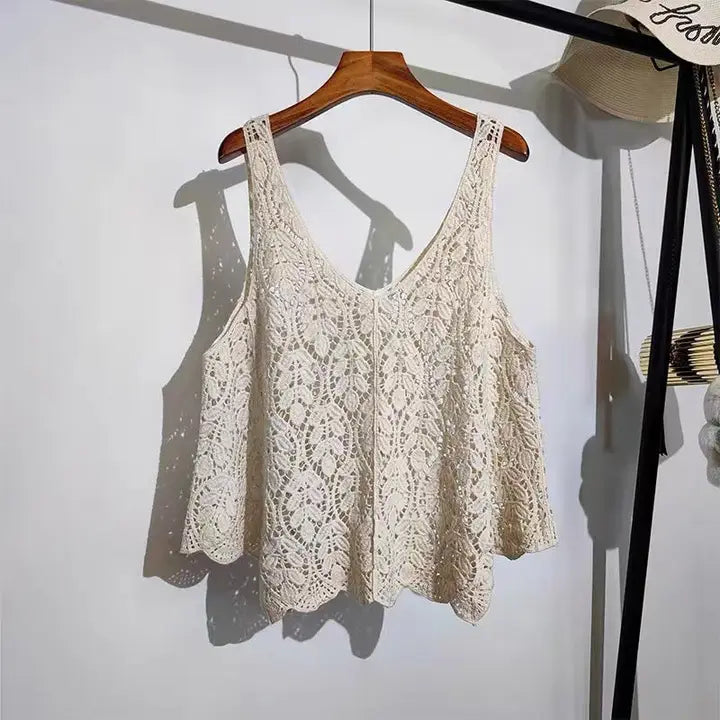 Crochet Hollow Knit Vest