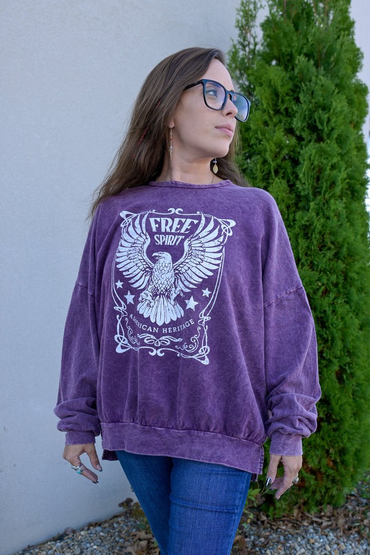 Free Spirit Washed Sweatshirt
