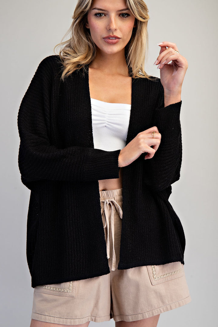 Easy Breeze Open-Front Cardigan