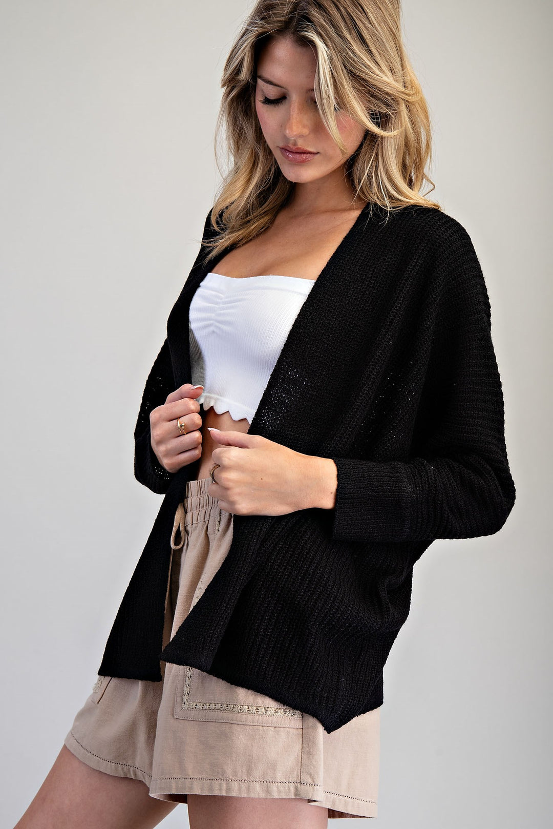 Easy Breeze Open-Front Cardigan