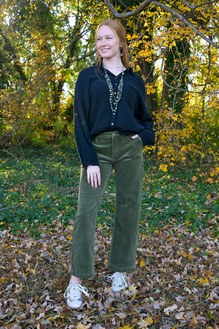 Risen Renew Tummy Control Cord Jeans