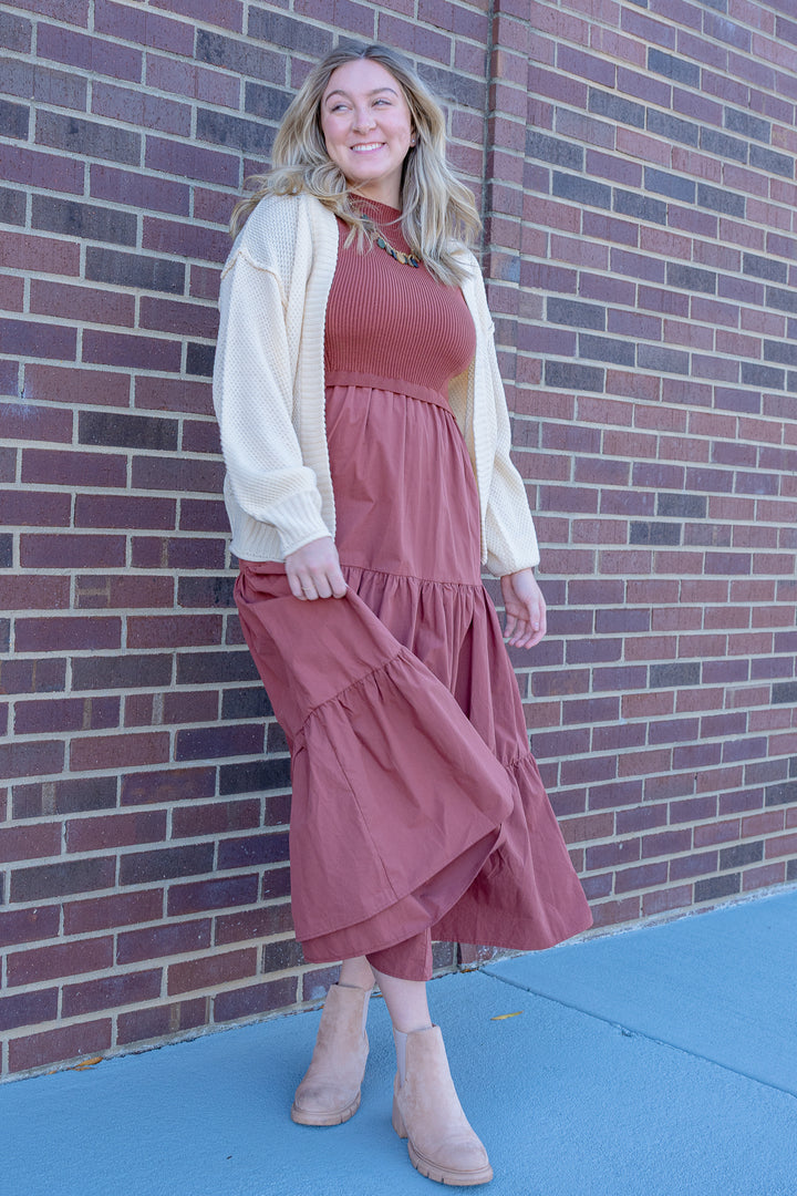 Amber Skies Midi Dress