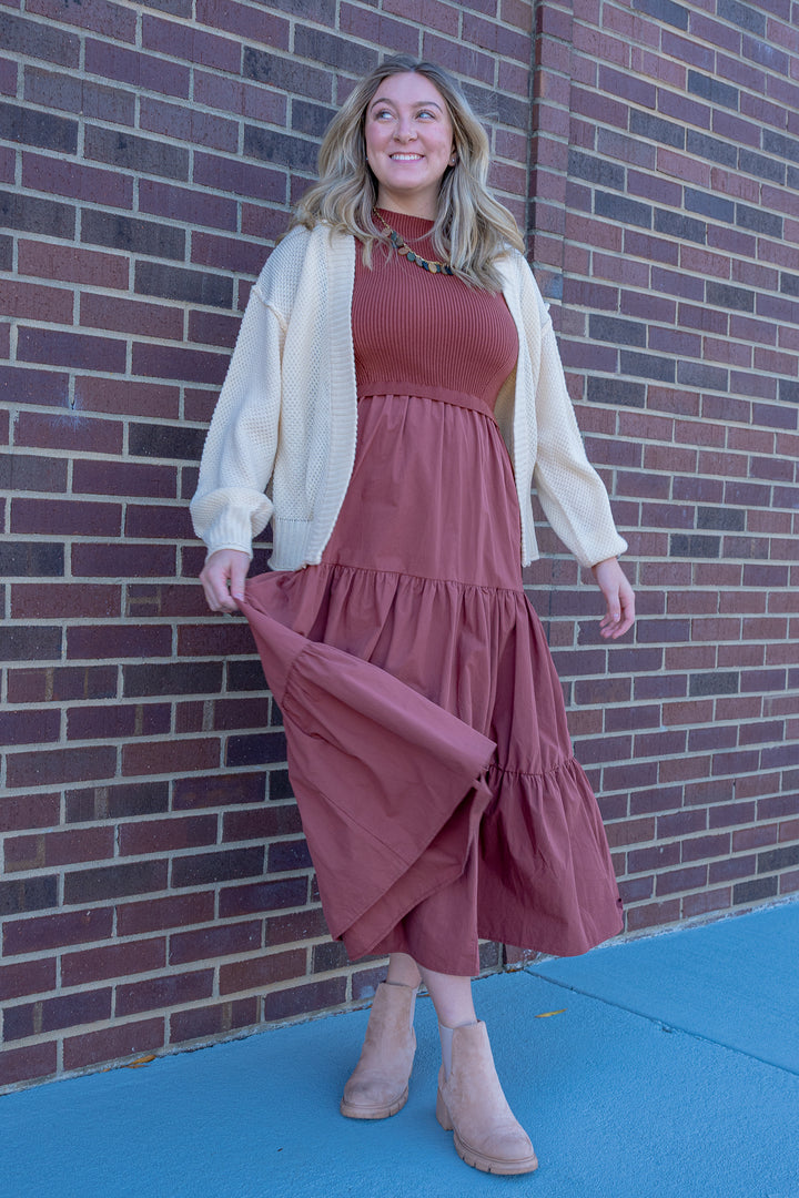 Amber Skies Midi Dress