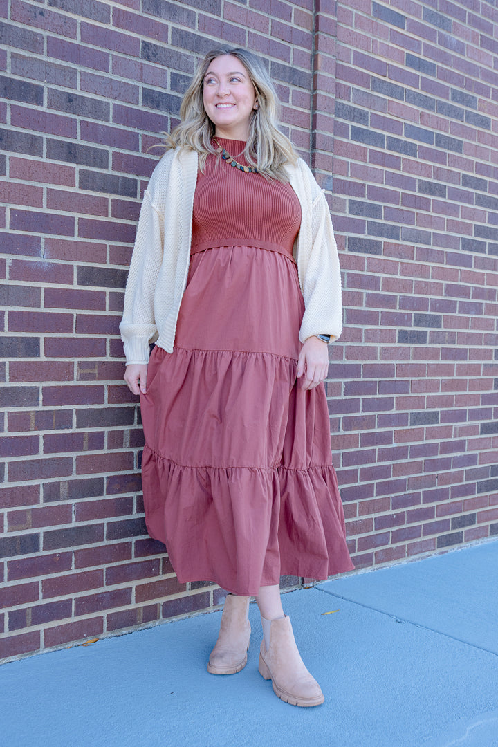 Amber Skies Midi Dress