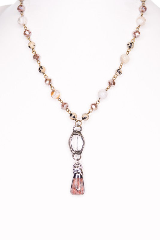 Pica Necklace Bamboo Agate