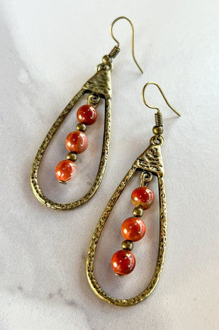 Sherri Red Jasper Earring