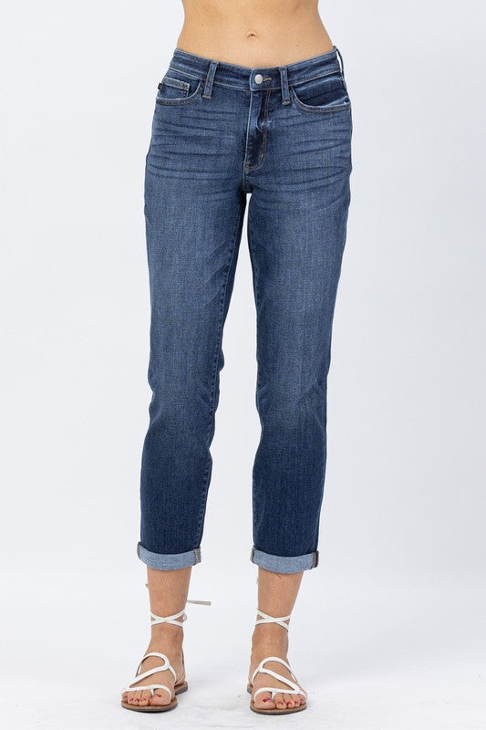 Judy Blue Cuffed Boyfriend Jean