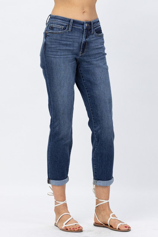 Judy Blue Cuffed Boyfriend Jean