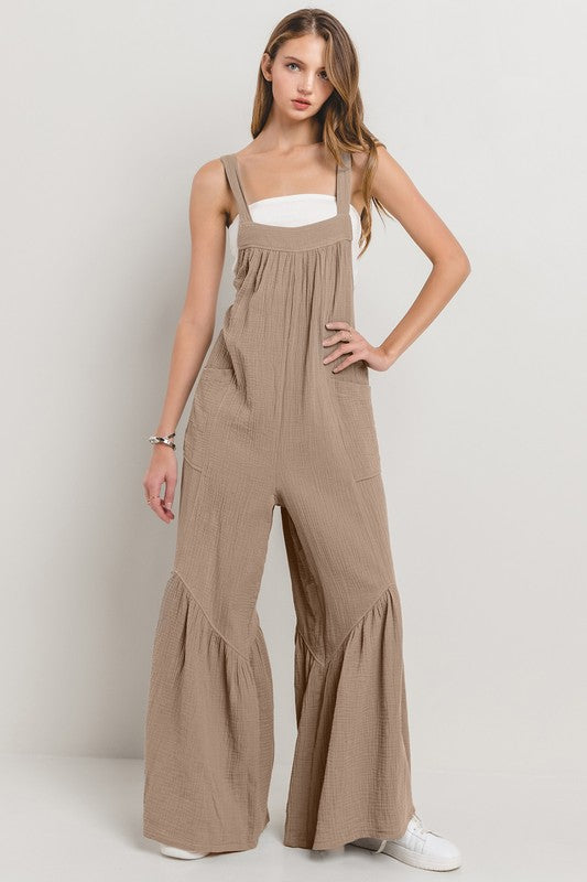 Natural Vibes Wide Leg Jumpsuit