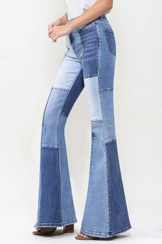 Vervet Retro High Rise Super Flares