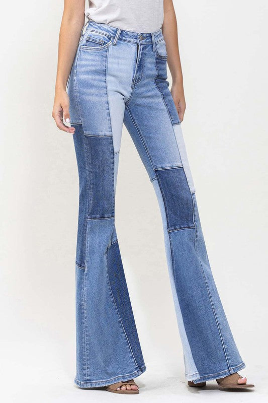 Vervet Retro High Rise Super Flares