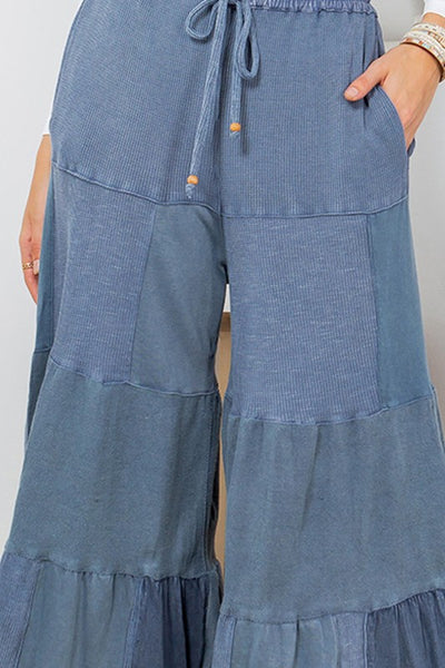Dreamer Washed Wide Tiered Leg Pants