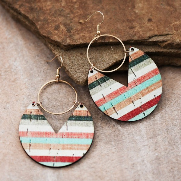 Retro Stripe Earrings