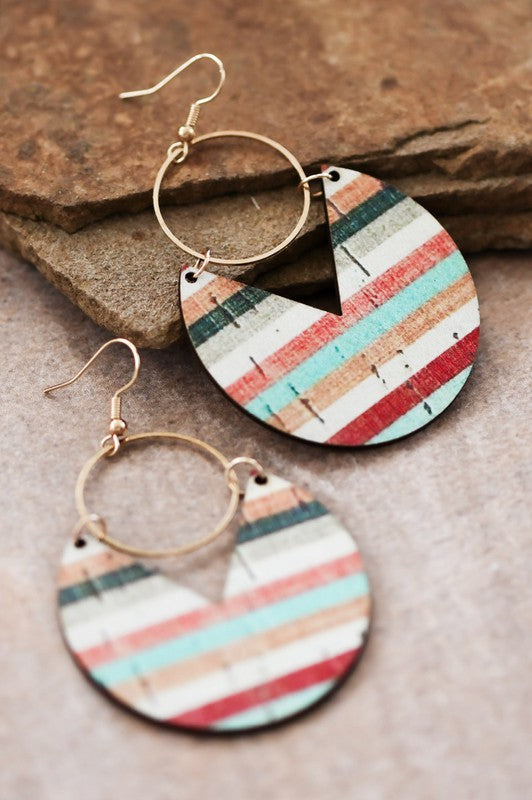 Retro Stripe Earrings