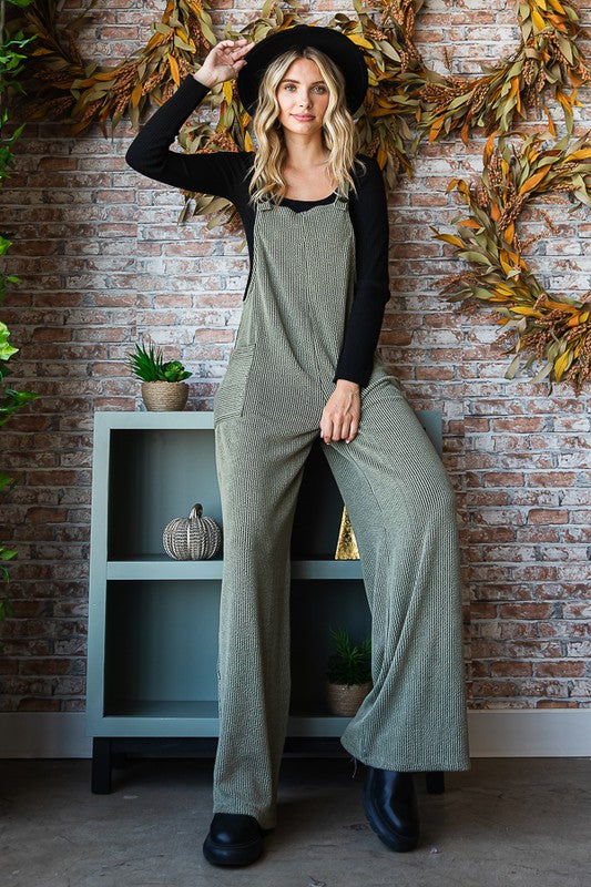 Forever Relaxed Textured Knit Jumpsuit