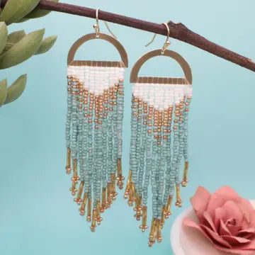 Desert Sunrise Fringe Earrings