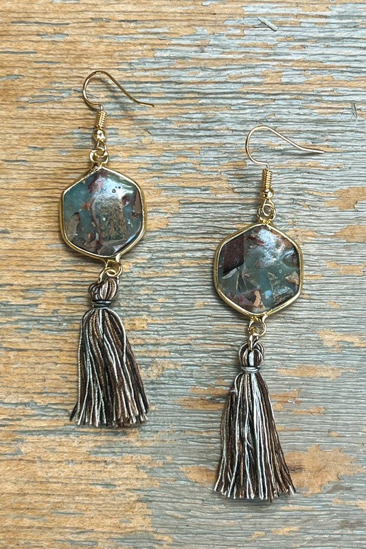 Janet Earrings Jasper