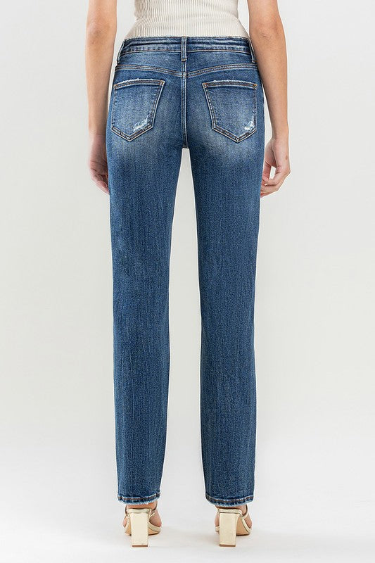 Vervet Mid-Rise Straight Jeans