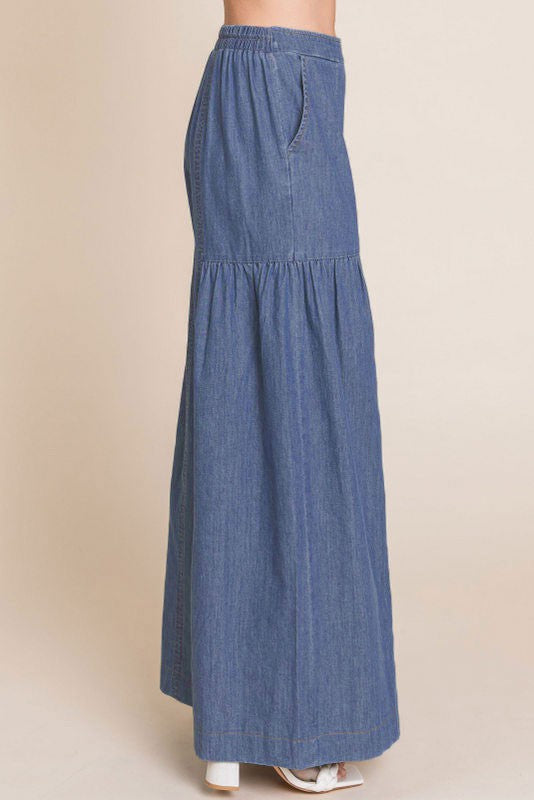 Dream Denim Palazzo Pants