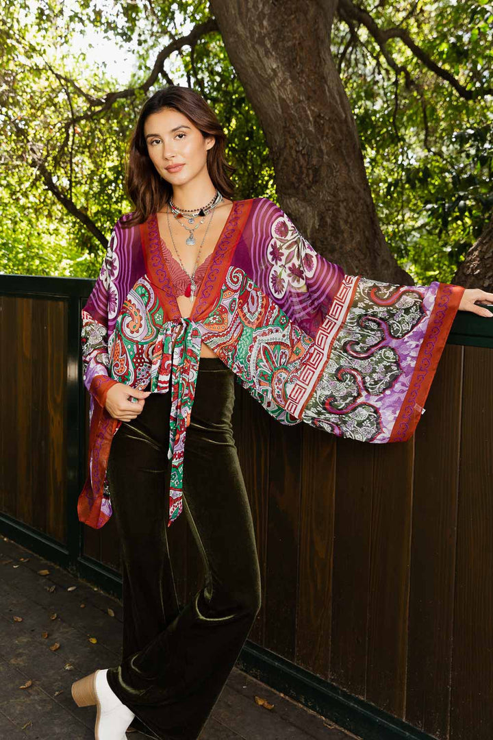 Boho Chic Tie Front Wrap