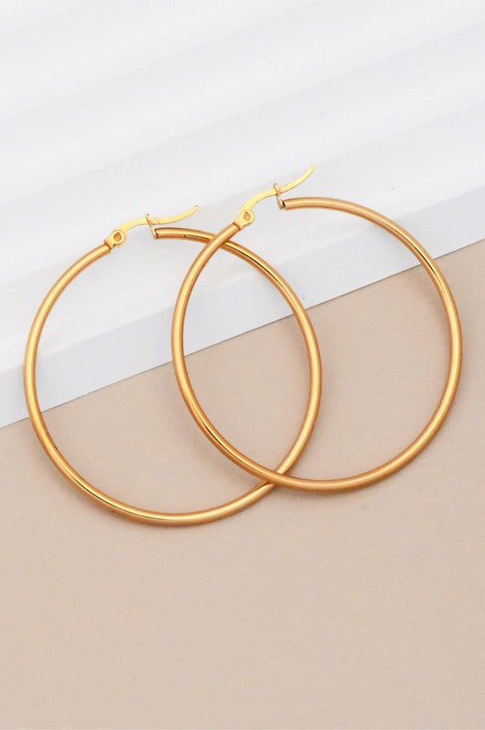 Timeless Stainless-Steel Hoops