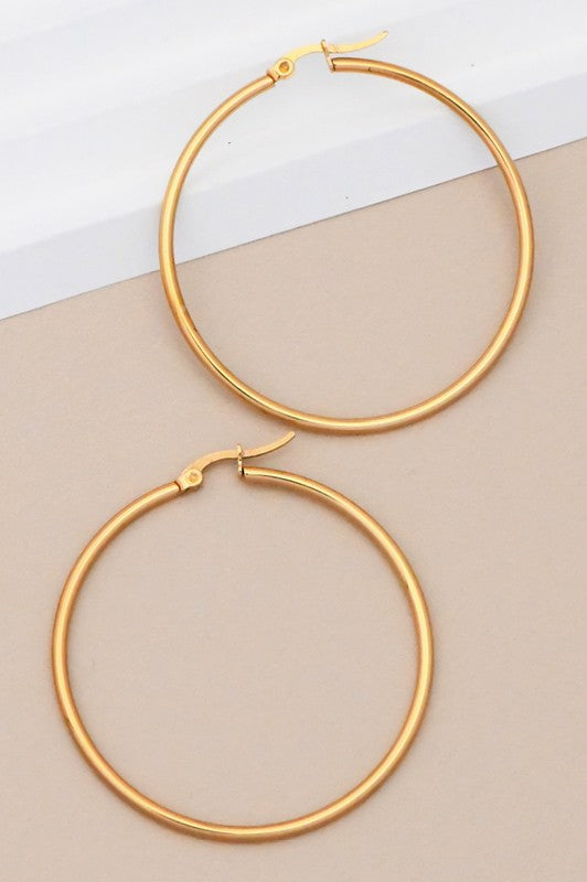 Timeless Stainless-Steel Hoops