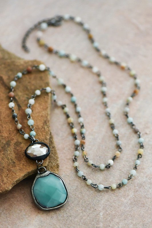 Amazonite Stone Necklace