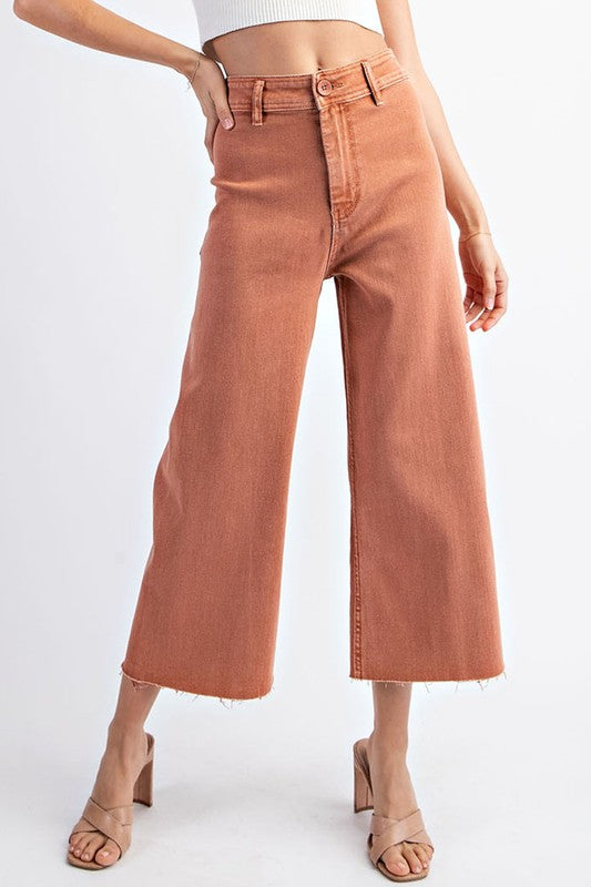 Mineral Washed Straight Leg Pants