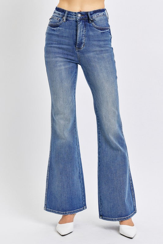 Judy Blue Tummy Control Medium Washed Flare Jeans