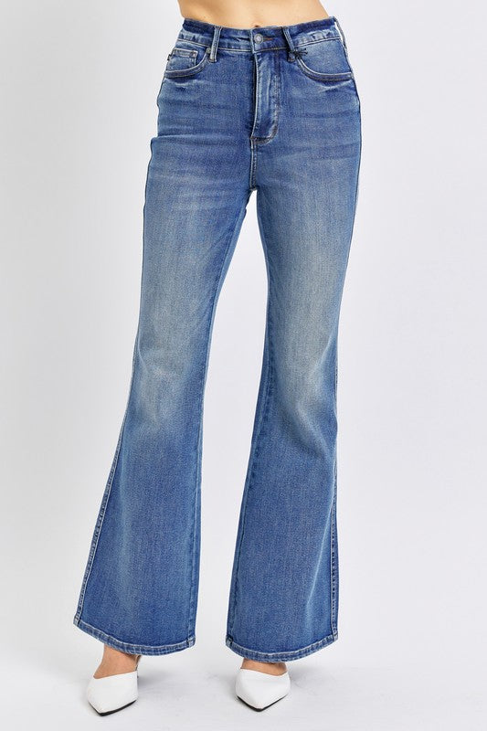 Judy Blue Tummy Control Medium Washed Flare Jeans