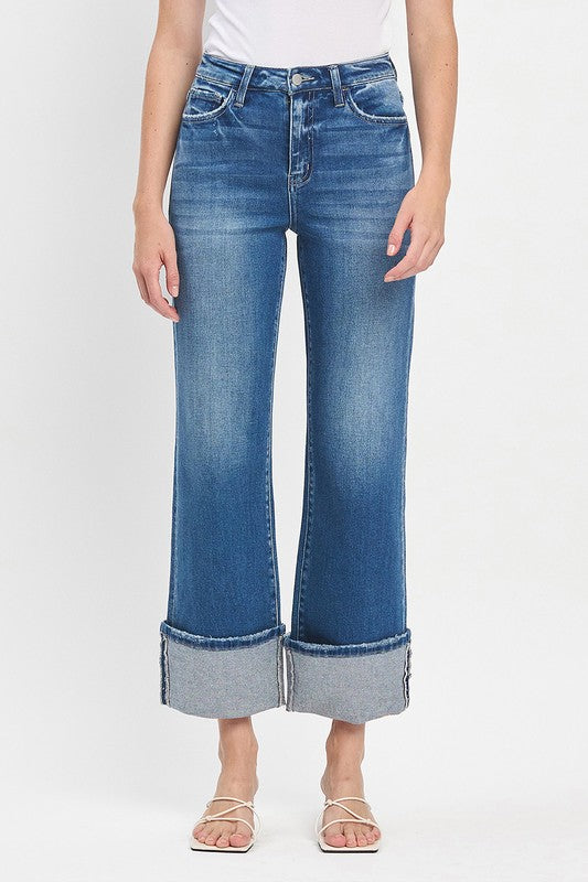 The Cruz 90's High Rise Cuff Jeans