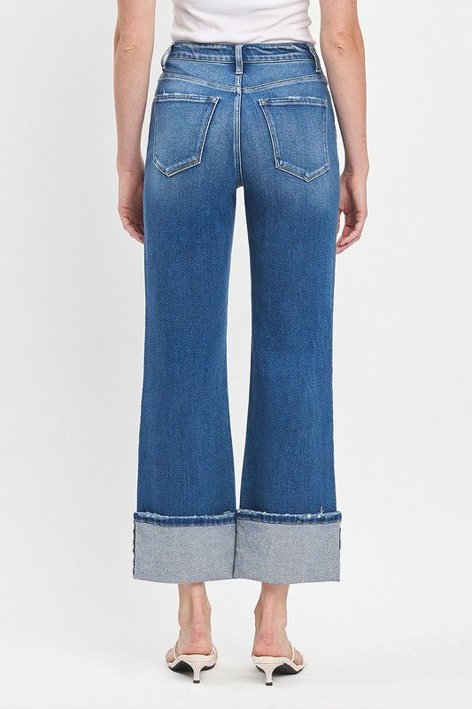 The Cruz 90's High Rise Cuff Jeans