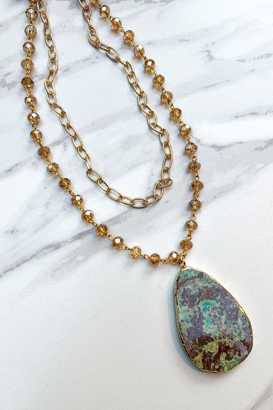 Sabrina Gold Double Layer Necklace