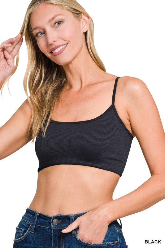 Seamless Ribbed 3-strap & Cross Back Bralette