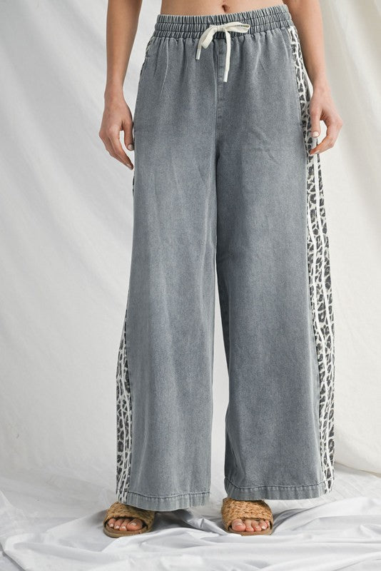 Leopard Lane Wide Leg Pants