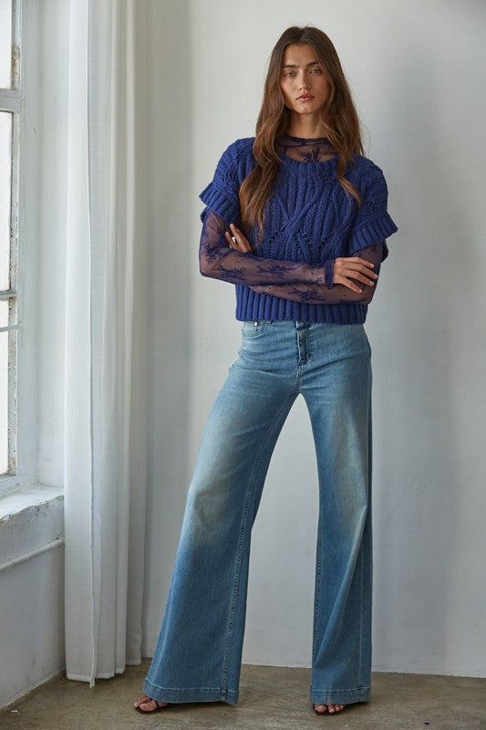 By Together Cali Crochet Top