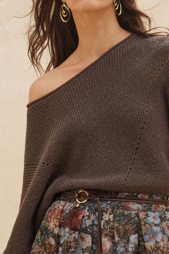 Ember Drift Sweater Top