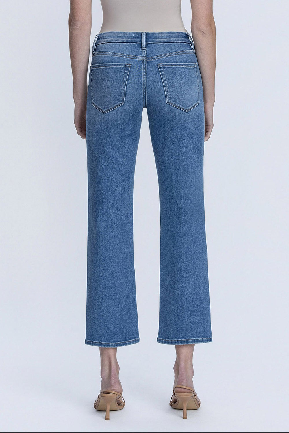 Vervet Mid-Rise Ankle Straight Jeans