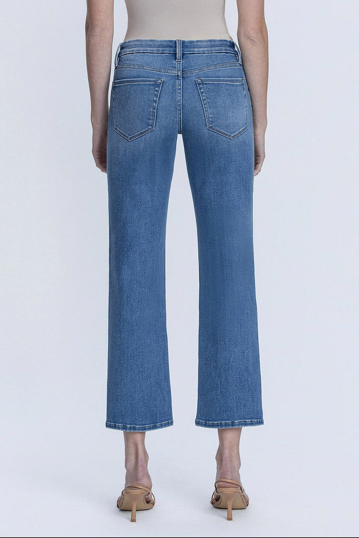 Vervet Mid-Rise Ankle Straight Jeans