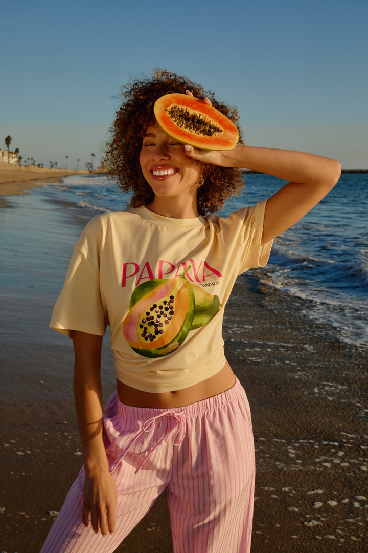 Sunny Papaya Graphic Tee