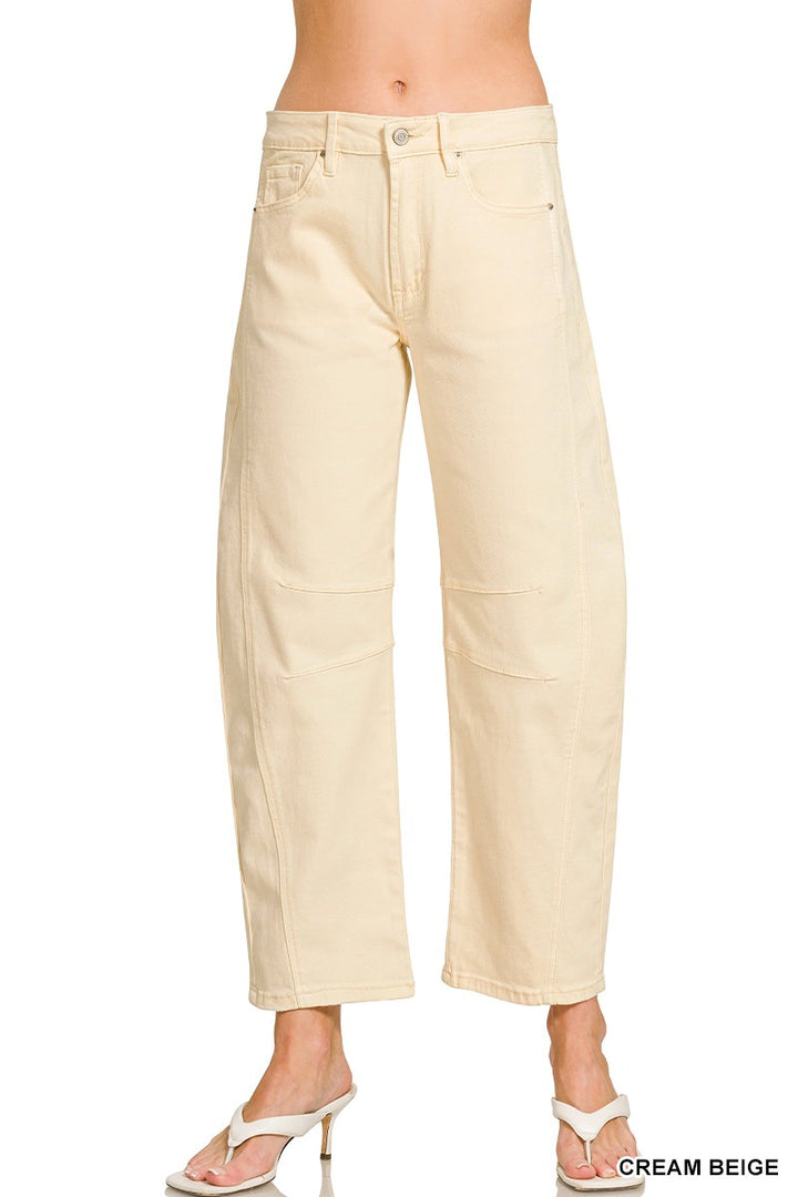 Weekend Edit Barrel Crop Denim Pants