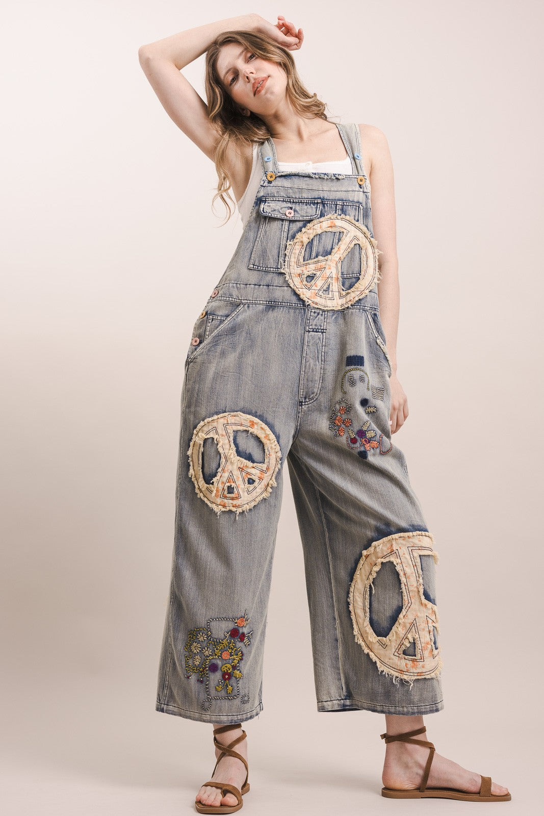 Peace & Patchwork Overalls