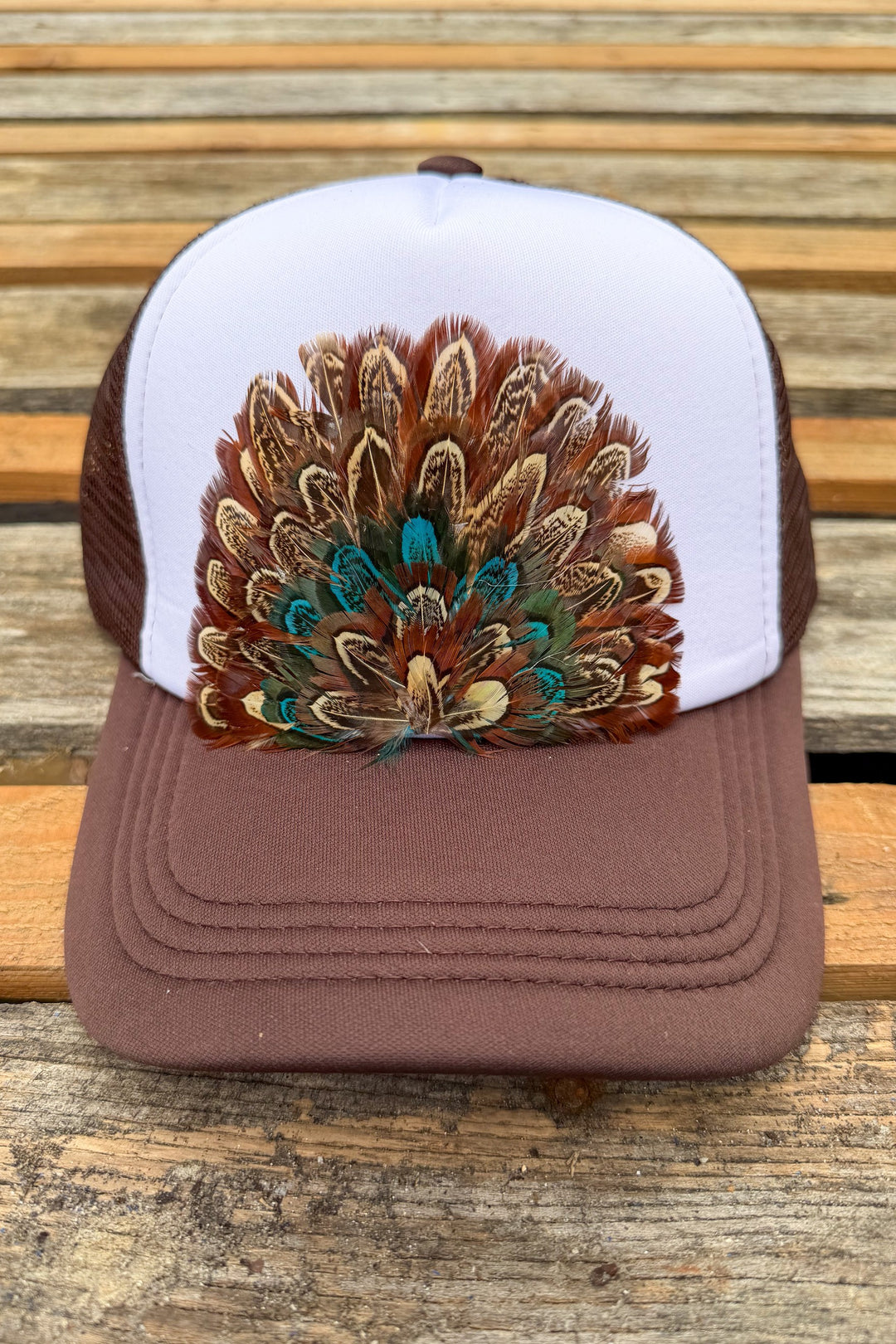 Trixie Feather Trucker Hats