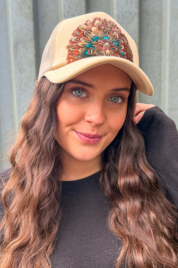 Trixie Feather Trucker Hats