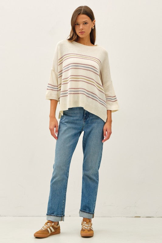 Easy Days Striped Sweater
