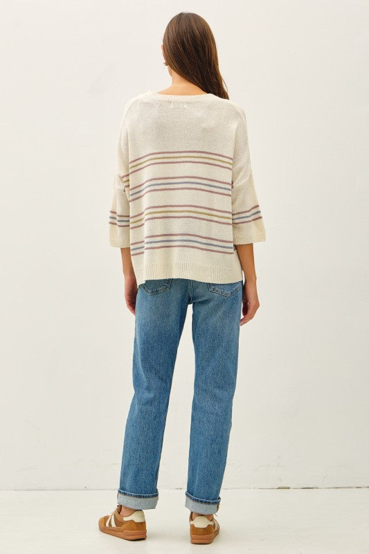Easy Days Striped Sweater