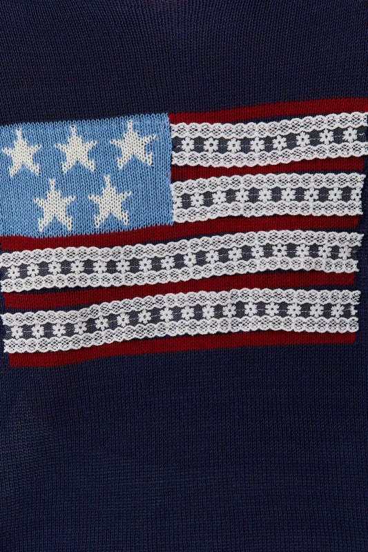 Stars & Stripes Ribbon Sweater